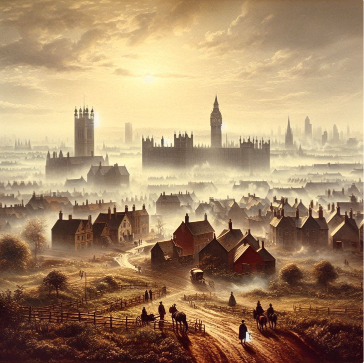 Una volta ripresisi, si accorsero di essere poco fuori da quella che sembrava una Londra vittoriana, piena di nebbia, strane urla e ruggiti