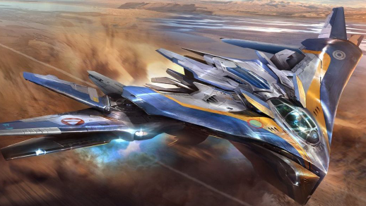 La nave era imponente: lunga, affusolata, con una struttura aerodinamica che sembrava un incrocio tra un caccia futuristico e un'opera d'arte spaziale