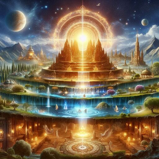 L'immagine maestosa davanti a lui sembrava quasi bidimensionale, come un affresco sospeso nel vuoto, ma con una sottile tridimensionalità che le conferiva profondità e vita