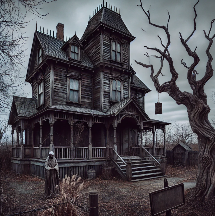 L'abitazione era la classica casa da film horror che si poteva trovare in America: legno scuro e fatiscente, con un portico avvolto da erbacce e finestre oscurate che sembravano occhi ciechi