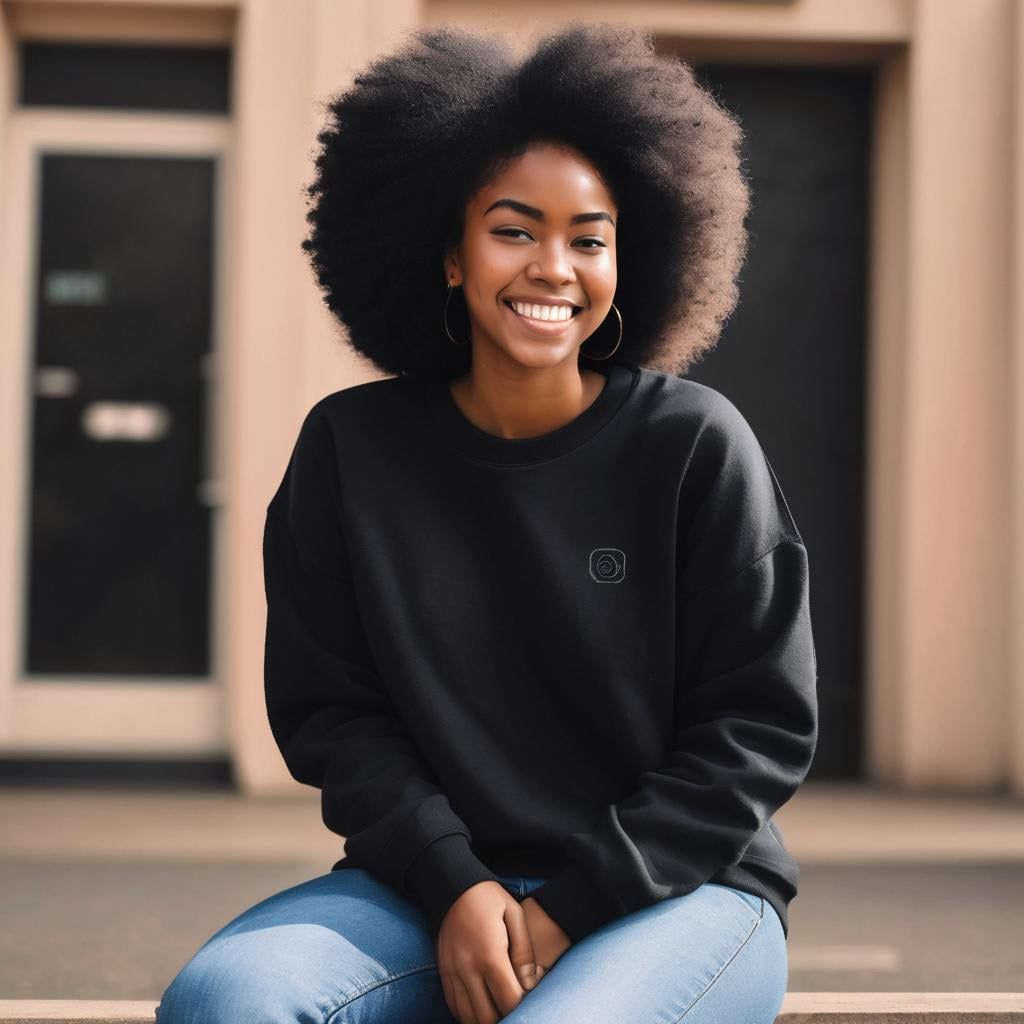 Anika era una ragazza di colore con dei folti capelli afro, indossava una felpa nera con dei jeans attillati dello stesso colore