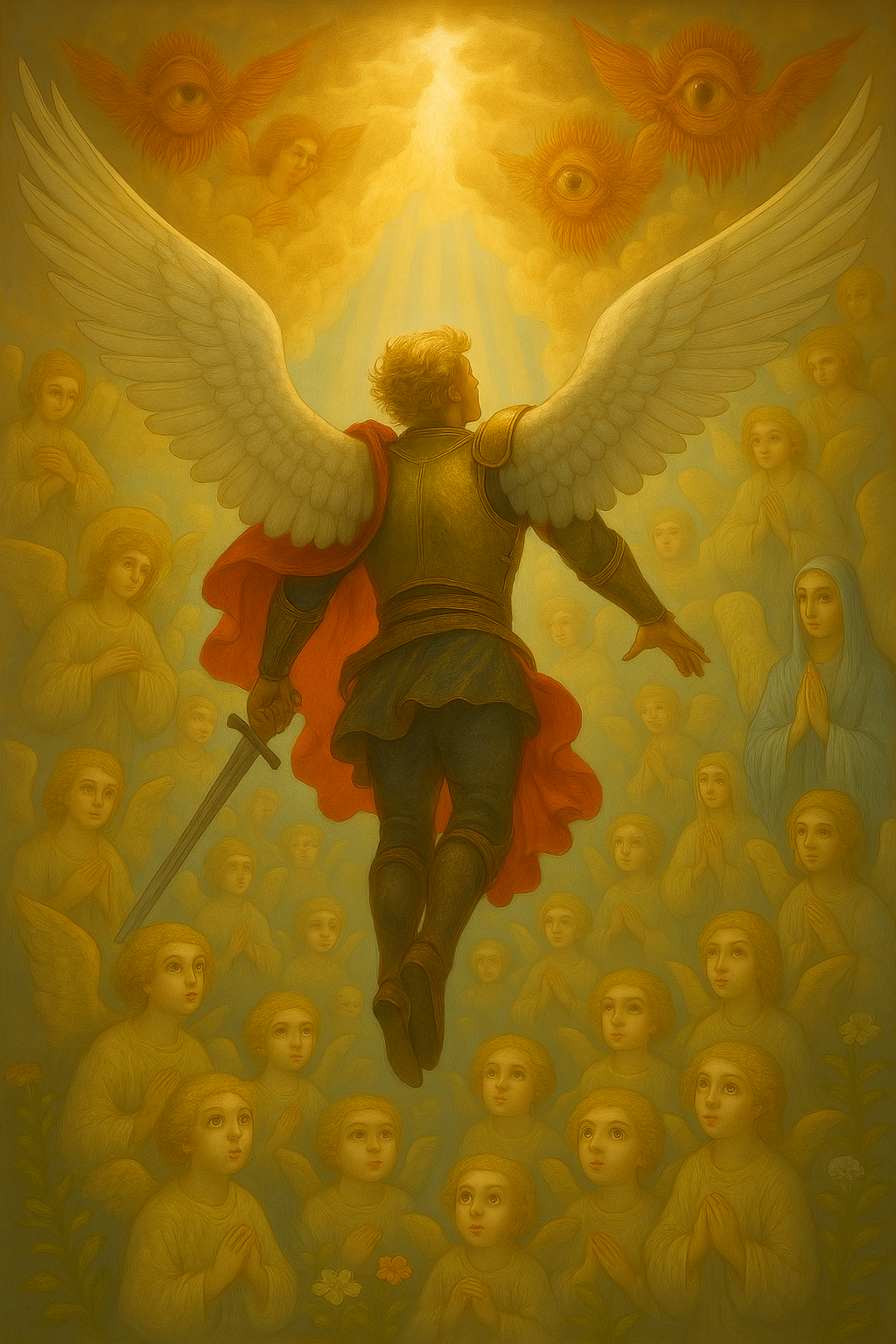 Forse, tra quelle forme eteree, si nascondeva anche qualche Serafino, avvolto in fiamme e gloria