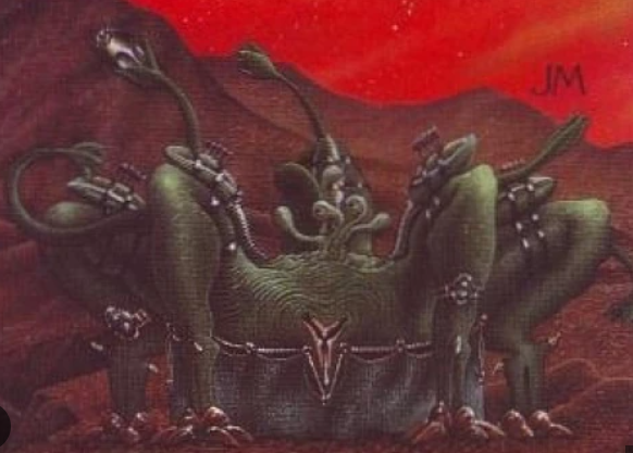 Dal suo corpo si diramavano tentacoli spessi, ognuno collegato a strani dispositivi metallici che sembravano pulsare o vibrare, come se stessero estraendo energia o controllando i suoi movimenti