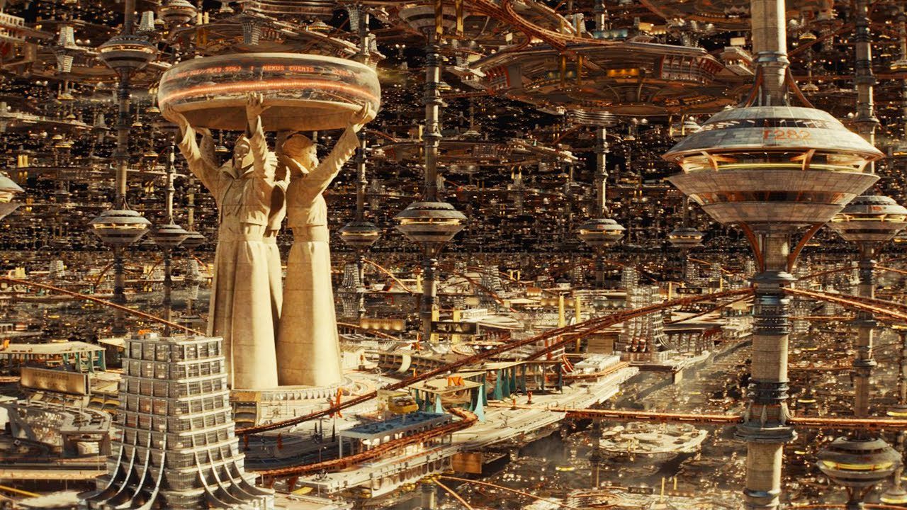 Ruth cambiò nuovamente immagine e questa volta si poteva notare la grande città futurista di metallo che era la TVA