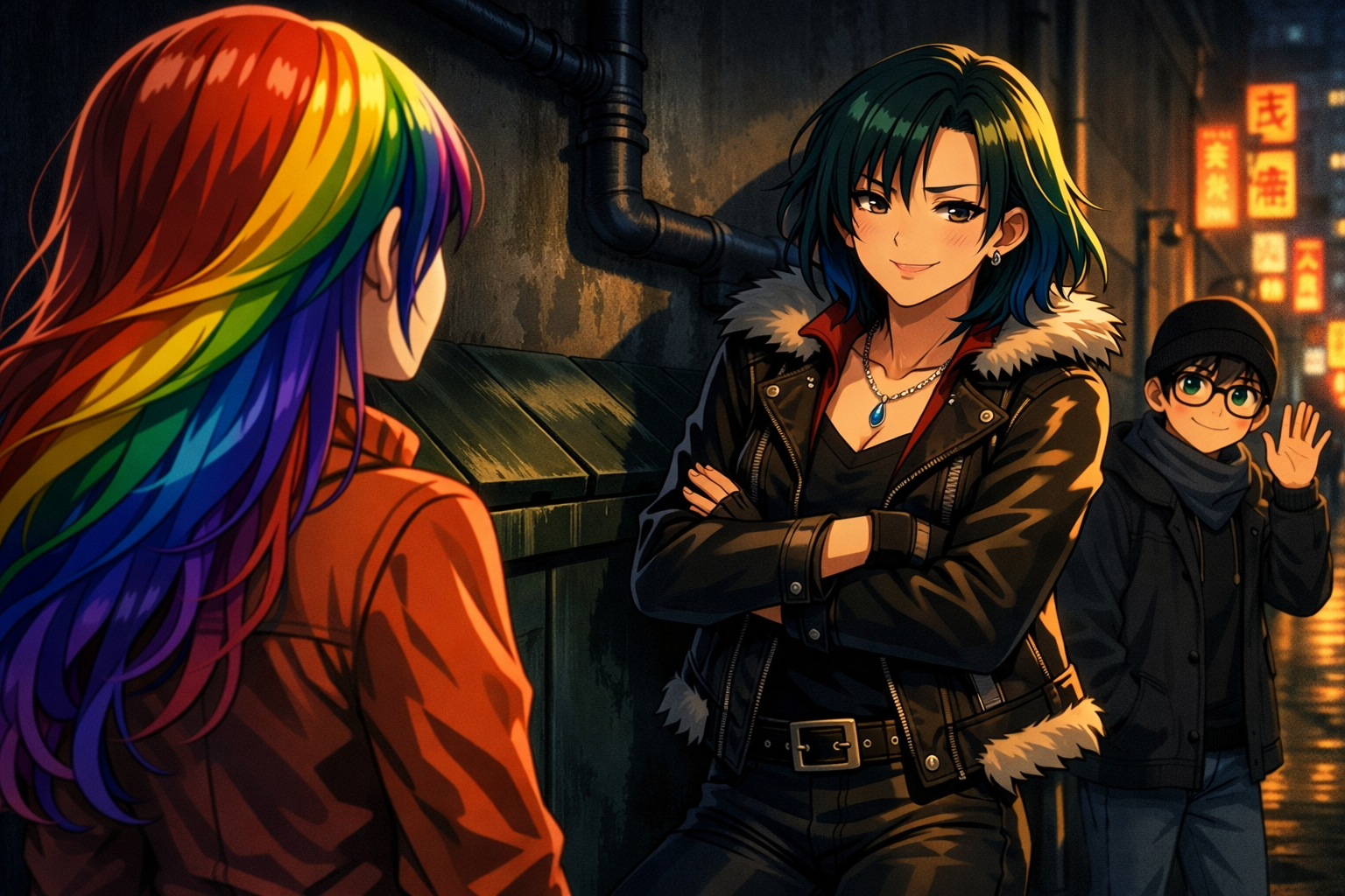 << Ci stai seguendo Rainbow Girl? >> chiese Paradox alla loro inseguitrice, che si stava incamminando verso di loro